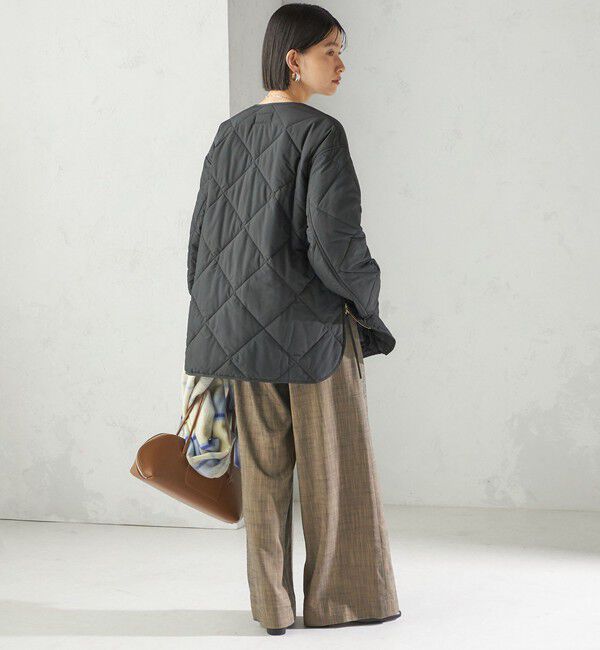 SHIPS for women「〈手洗い可能〉キルティング サイドジップ ブルゾン」|ブルゾン・スタジャン|