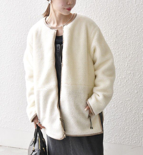 SHIPS any「【SHIPS any別注】TAION:〈手洗い可能〉ダウン ボア リバーシブル ジャケット」|ダウン|