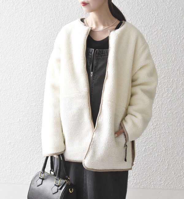 SHIPS any「【SHIPS any別注】TAION:〈手洗い可能〉ダウン ボア リバーシブル ジャケット」|ダウン|