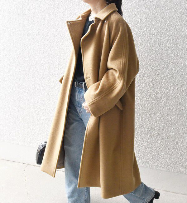 SHIPS any「SHIPS any: バルマカーン コクーン コート 25AW」|ステンカラーコート|