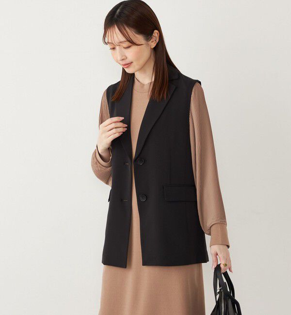 SHIPS Colors 「SHIPS Colors:〈手洗い可能〉シングルボタン ジレ (セットアップ対応可能)◇」|ベスト・ジレ|