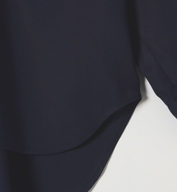 quaranciel「quaranciel:〈手洗い可能〉Vネック バック ギャザー ブラウス」|シャツ・ブラウス|