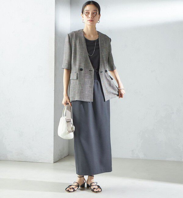 SHIPS for women「〈手洗い可能〉SORONA(R) クルーネック TEE」|Tシャツ・カットソー|