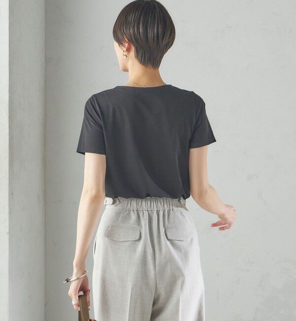 SHIPS for women「〈手洗い可能〉SORONA(R) クルーネック TEE」|Tシャツ・カットソー|
