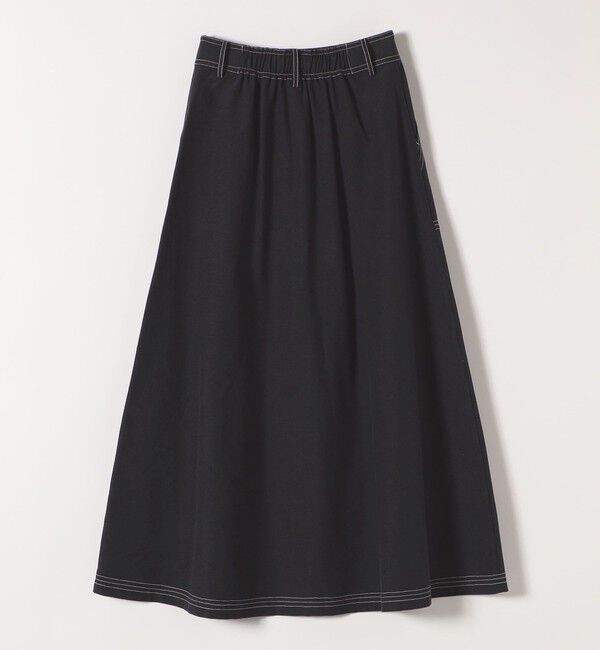 SHIPS any「SHIPS any:〈洗濯機可能〉オックス ステッチ フレア ロング スカート」|フレア|