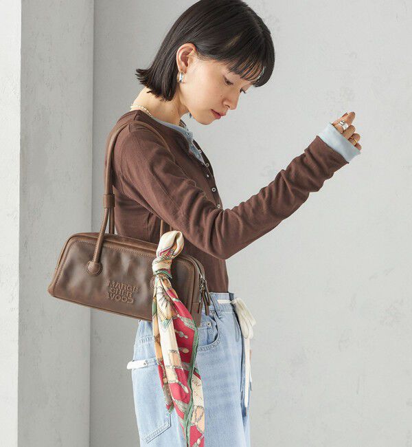 SHIPS for women「《一部追加予約》【SHIPS別注】miller: シアー ヘンリー ネック ロング スリーブ TEE」|Tシャツ・カットソー|