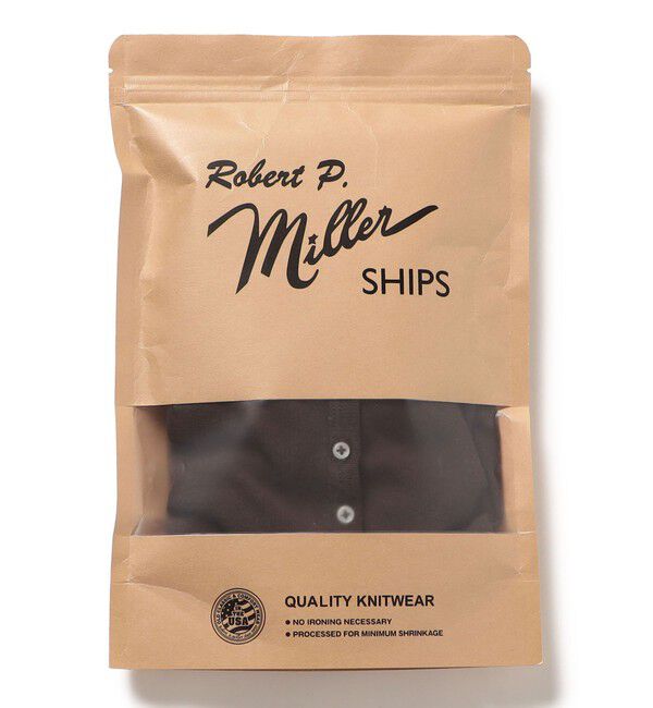 SHIPS for women「《一部追加予約》【SHIPS別注】miller: シアー ヘンリー ネック ロング スリーブ TEE」|Tシャツ・カットソー|