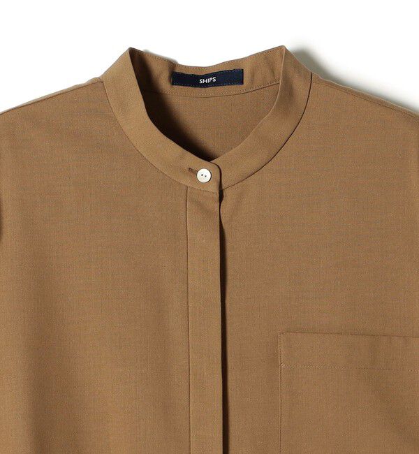 SHIPS for women「〈手洗い可能〉シアー 袖 ポケット デザイン シャツ」|シャツ・ブラウス|