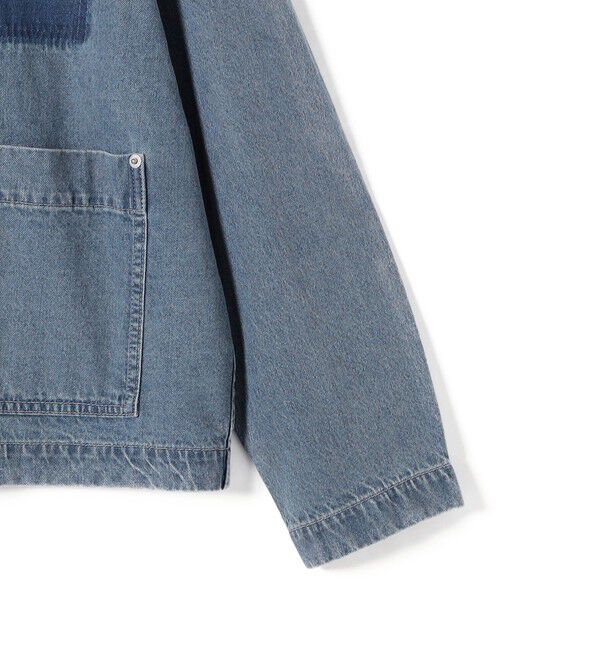 SHIPS for women「【WEB限定】〈洗濯機可能〉ノーカラー デニム カバー オール」|デニムジャケット|