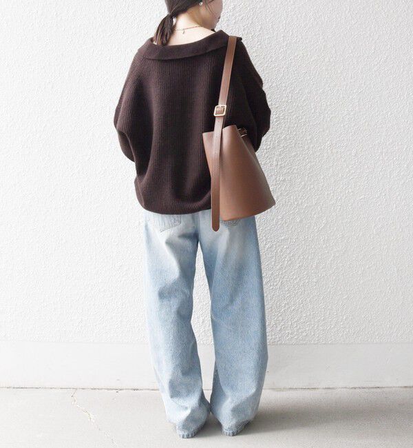 SHIPS any「SHIPS any:〈手洗い可能〉AQUA カシミヤ ミックス ポロ ニット」|ニット・セーター|