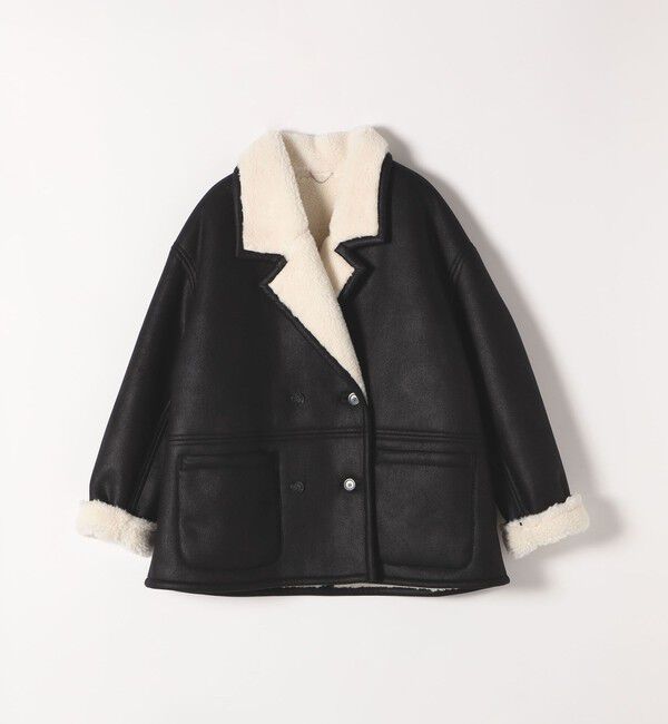 quaranciel「quaranciel: ムートンライク ボア ボンディング ジャケット コート」|その他|
