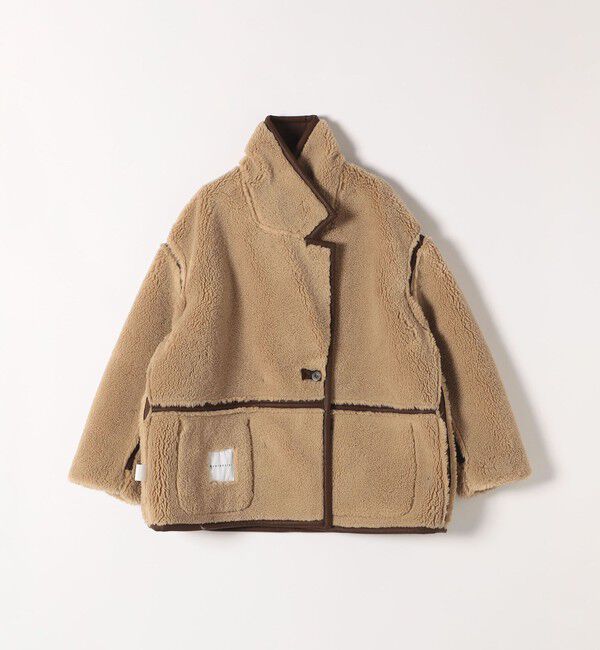 quaranciel「quaranciel: ムートンライク ボア ボンディング ジャケット コート」|その他|