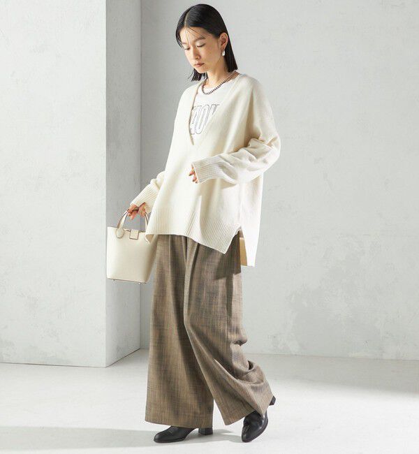 SHIPS for women「〈手洗い可能〉ウール カシミヤ Vネック プルオーバー」|ニット・セーター|