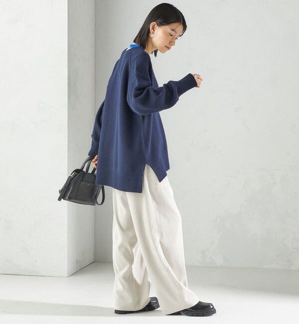 SHIPS for women「〈手洗い可能〉ウール カシミヤ Vネック プルオーバー」|ニット・セーター|