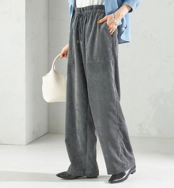 SHIPS for women「〈洗濯機可能〉TUMUGITO(R) コーデュロイ ドロスト パンツ」|その他|