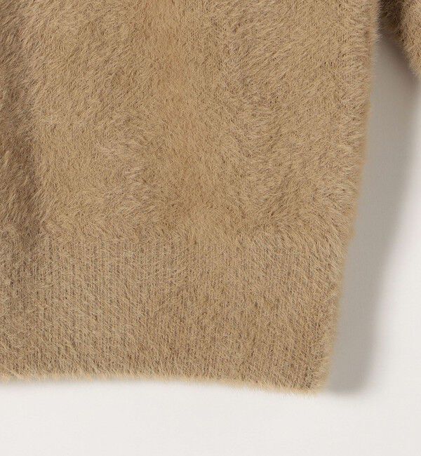 quaranciel「quaranciel:〈手洗い可能〉ファーライク クルーネック ニット プルオーバー」|ニット・セーター|