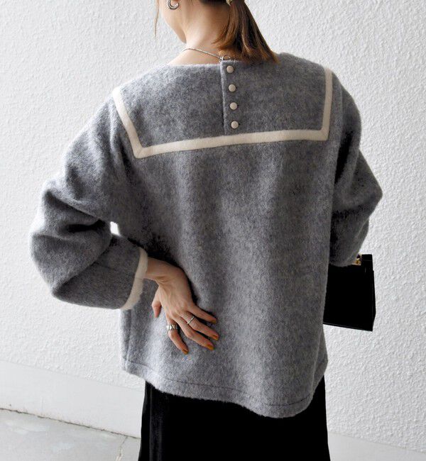 SHIPS any「SHIPS any: バイカラー セーラー デザイン プルオーバー」|Tシャツ・カットソー|