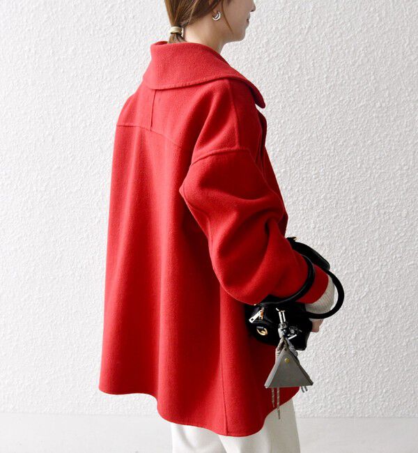 SHIPS any「《一部追加予約》SHIPS any: リバー ダブル テーラード ミドル コクーン コート」|その他|