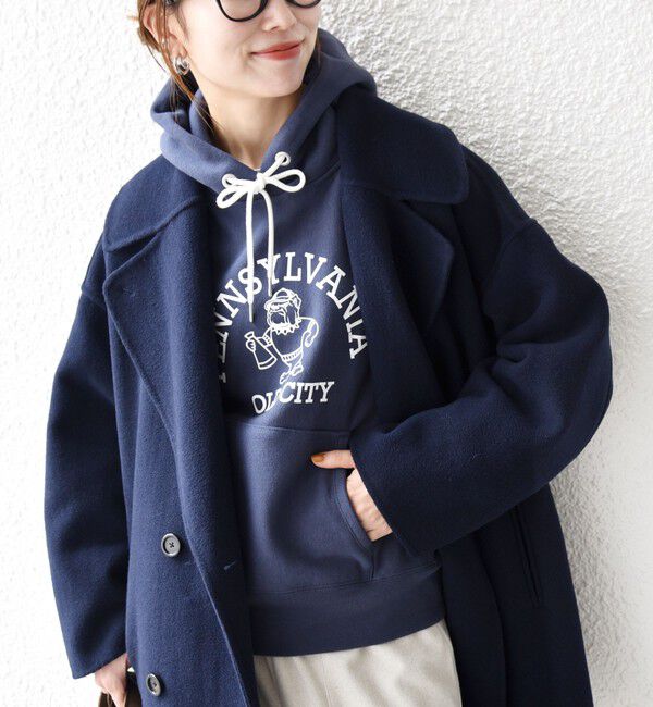 SHIPS any「《一部追加予約》SHIPS any: リバー ダブル テーラード ミドル コクーン コート」|その他|