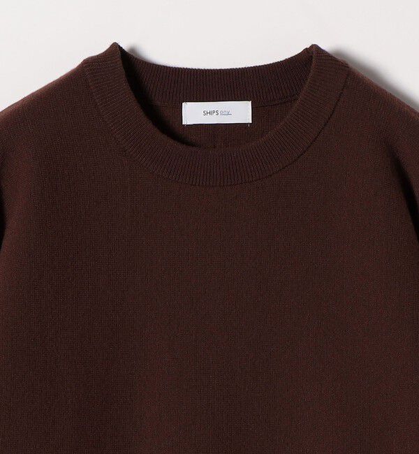 SHIPS any「SHIPS any:〈洗濯機可能〉クルーネック ドルマン ベーシック ニット プルオーバー」|ニット・セーター|