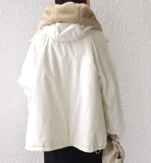 SHIPS for women「【WEB限定】2WAY フェイクファー 中綿 ブルゾン」|ブルゾン・スタジャン|