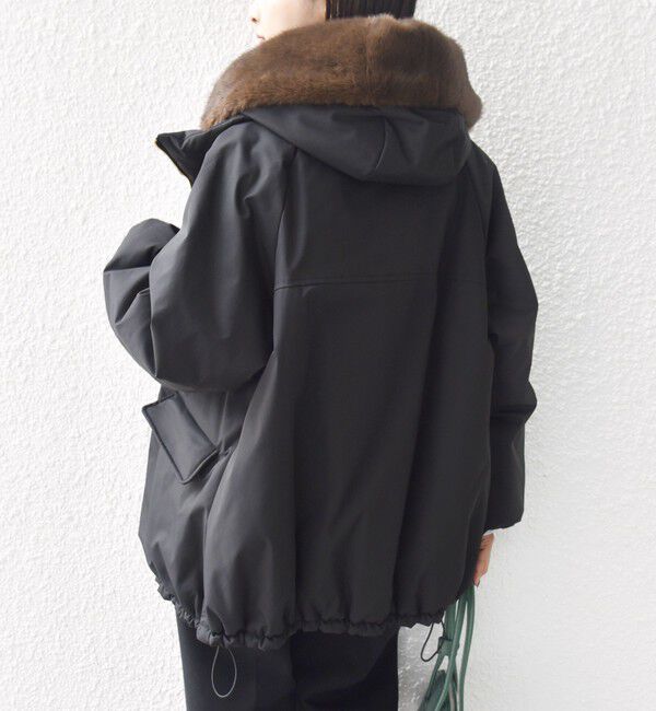 SHIPS for women「【WEB限定】2WAY フェイクファー 中綿 ブルゾン」|ブルゾン・スタジャン|