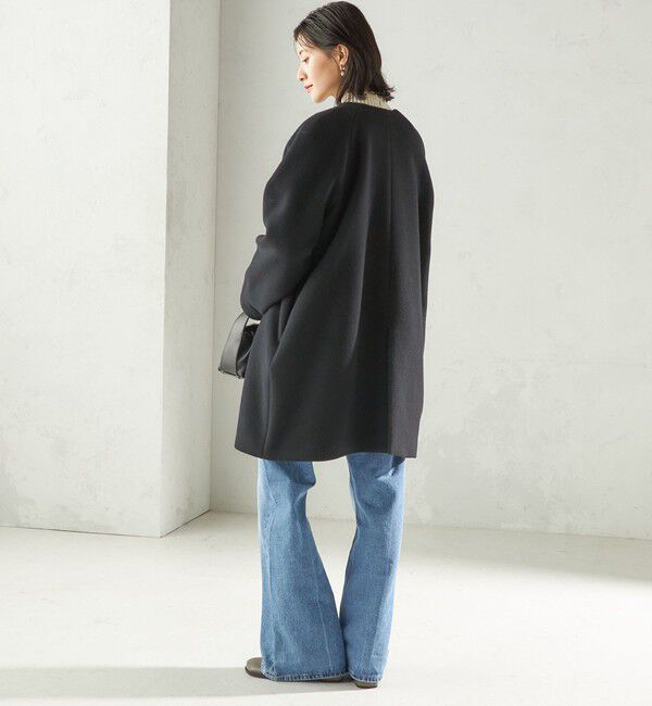 SHIPS for women「Pure SUPER100 ノーカラー コート」|ノーカラーコート|