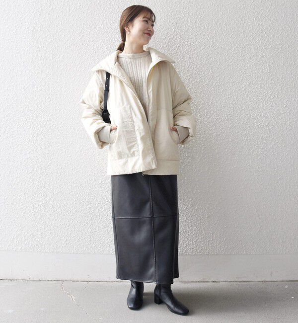 SHIPS any「【WEB限定】SHIPS any: 中綿 ダブル ジップ スタンド ブルゾン」|ブルゾン・スタジャン|