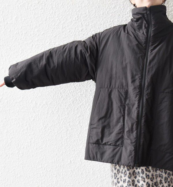 SHIPS any「【WEB限定】SHIPS any: 中綿 ダブル ジップ スタンド ブルゾン」|ブルゾン・スタジャン|