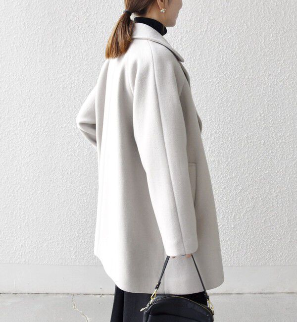 SHIPS any「【WEB限定】SHIPS any: PURE WOOL スタンド & テーラード ハーフ コート」|その他|