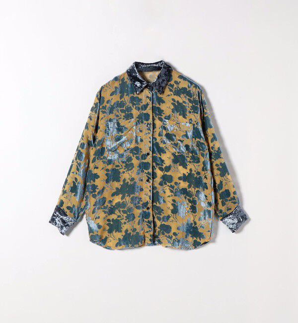 SHIPS any「SHIPS any:〈手洗い可能〉フラワー オパール シアー シャツ ブラウス」|シャツ・ブラウス|