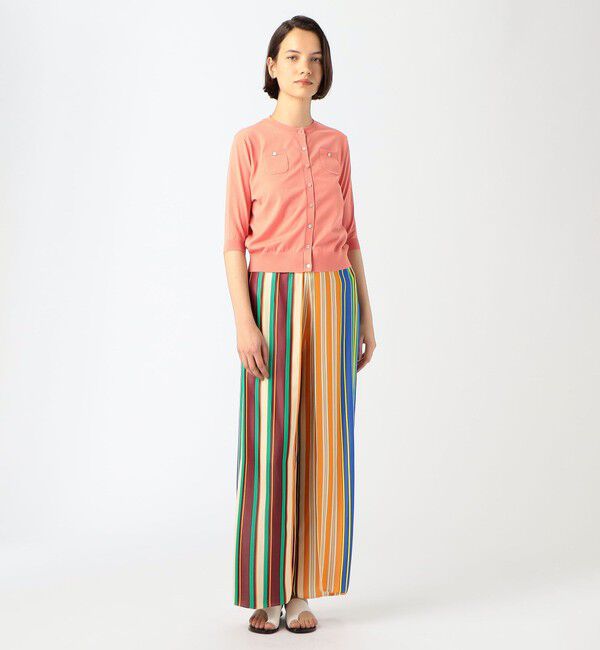 CABaN「ファインポリエステル ハーフスリーブポケットカーディガン」|カーディガン|