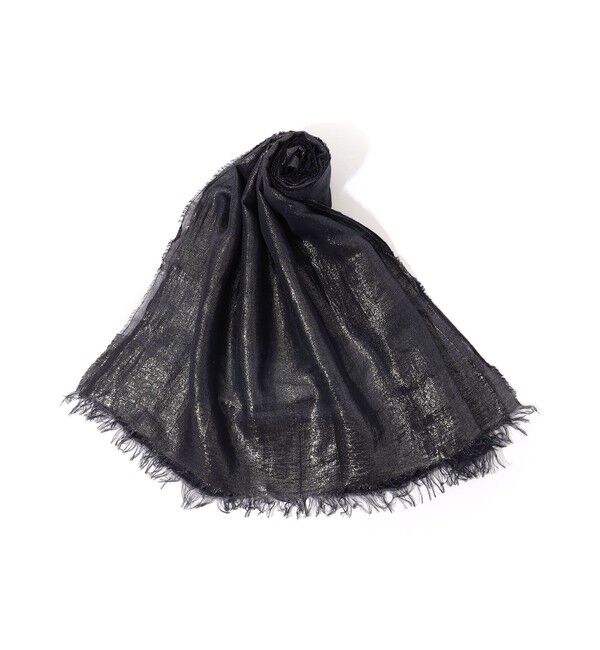 TOMORROWLAND GOODS「TOMORROWLAND リネンモダールコットンストール」|ストール|69 ネイビー