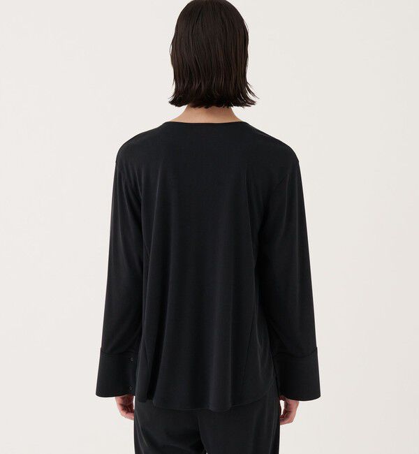 DES PRES「ファインキュプラインターロック クルーネックブラウス」|シャツ・ブラウス|