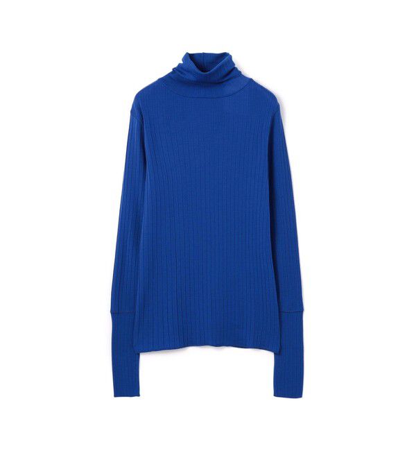 MACPHEE「ウールリブ タートルネックプルオーバー」|Tシャツ・カットソー|65 ブルー