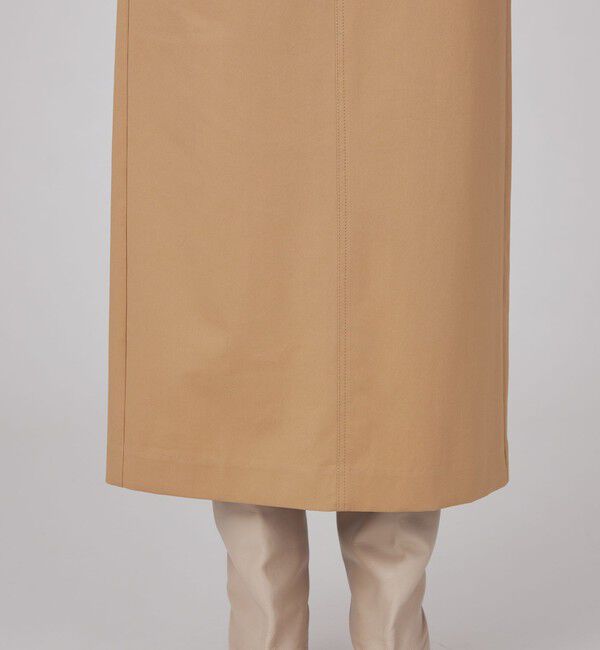 MACPHEE「コットンチノ Iラインロングスカート」|タイト|