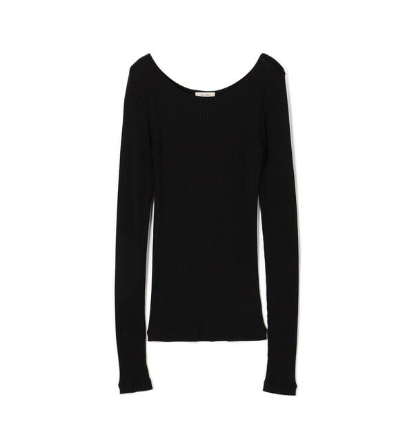 DES PRES「シルクコットンリブ ラウンドネックプルオーバー」|Tシャツ・カットソー|19 ブラック