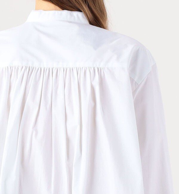 TOMORROWLAND collection「ホワイトコンビネーション タックボザムブラウス」|シャツ・ブラウス|