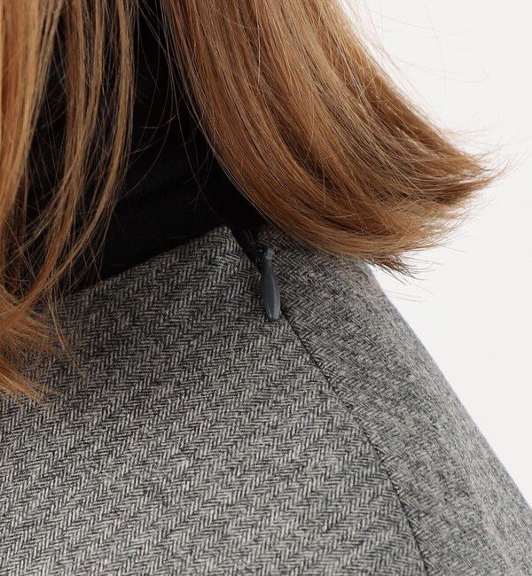 DES PRES「ウールサキソニーストレッチ ウエストギャザーワンピース」|ワンピース|