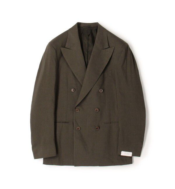 TOMORROWLAND MENS「【別注】De Petrillo ストレッチトロピカル ダブルブレステッド6Bジャケット」|テーラードジャケット|57 カーキ