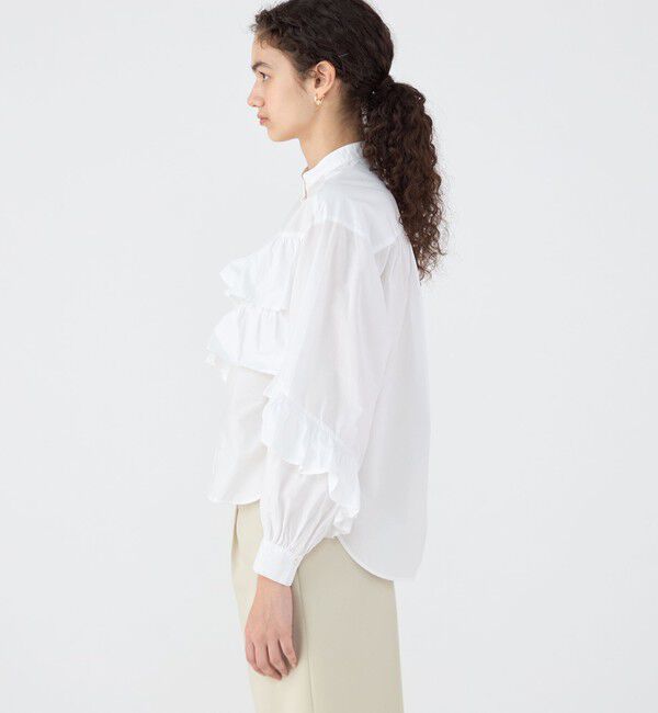 TOMORROWLAND BUYING WEAR「【別注】ne Quittez pas BLACK TIERED FRILLED コットンシャツ」|シャツ・ブラウス|