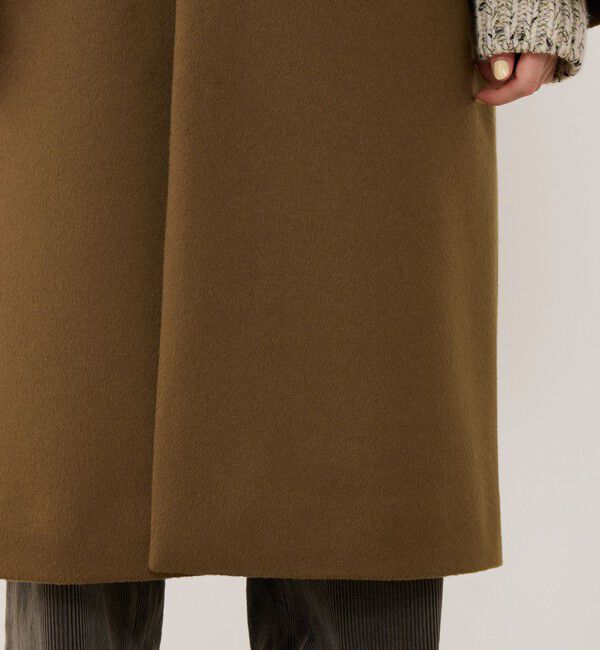 GALERIE VIE「ウールダブルフェイス オーバルロングコート」|チェスターコート|