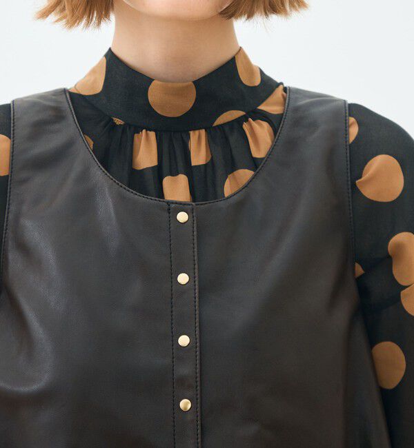 TOMORROWLAND collection「ベジタブルレザー フロンタブルジレ」|ベスト・ジレ|