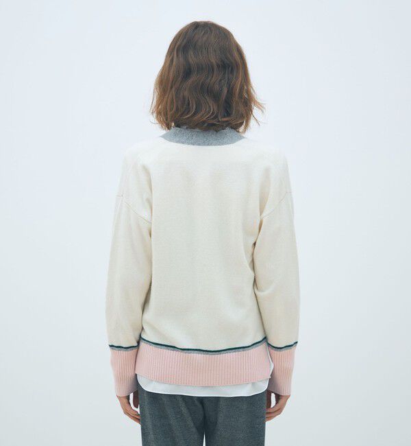 MACPHEE「NZ LAMBS Vネックカーディガン」|カーディガン|