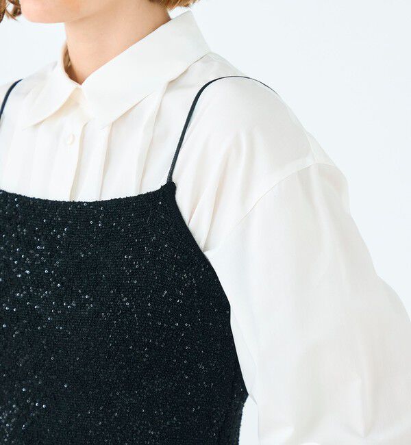 Ballsey「ストレッチスパンコール ショートキャミソール」|キャミソール|