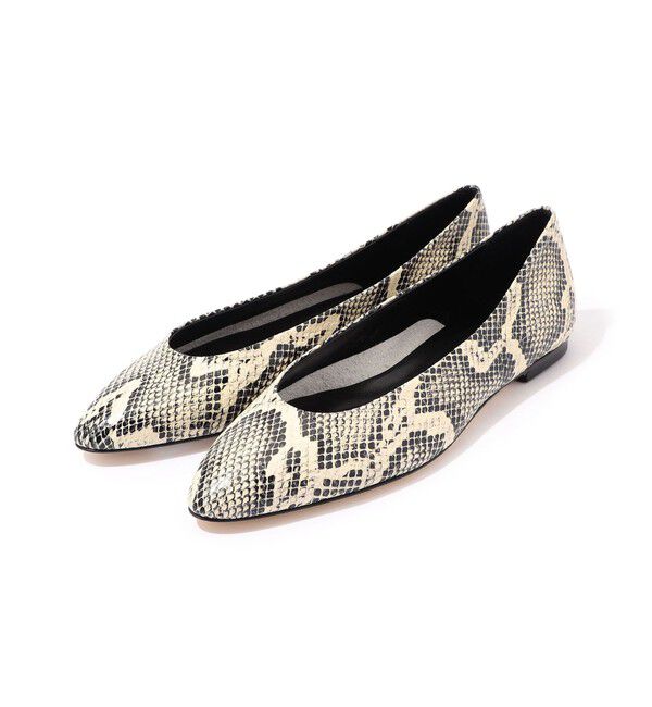 TOMORROWLAND GOODS「Aeyde Ellie Almond-Toe フラットシューズ」|バレエシューズ|42 ライトベージュ系