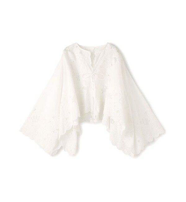 SOULEIADO「バンダナエンブロイダリー ワイドスリーブブラウス」|シャツ・ブラウス|11 ホワイト