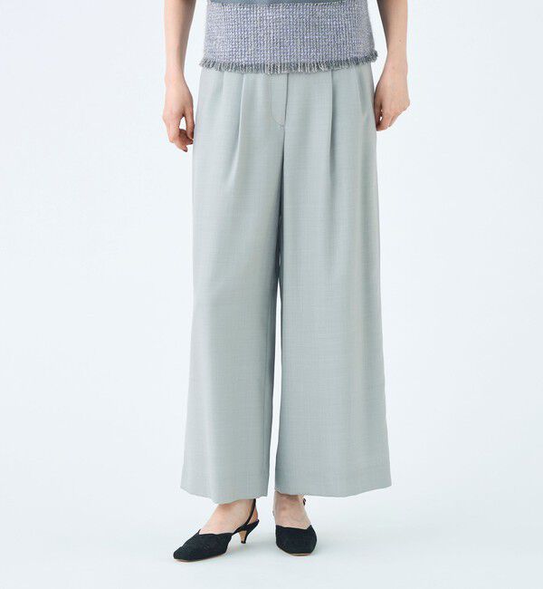 Ballsey「ライトカルゼ タックワイドパンツ」|その他|