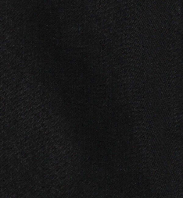 Edition「ブラックデニム レザーカラーカバーオール」|ブルゾン・スタジャン|