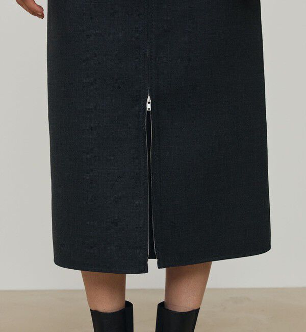 DES PRES「ダブルフェイスツイル ダブルジップ タイトスカート」|スカート|